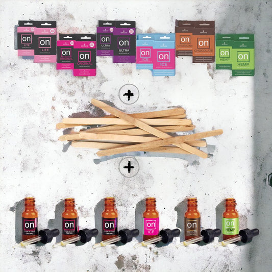 Sensuva ON Arousal Oil Assorted 12 Piece + Tester/Sticks Refill Kit