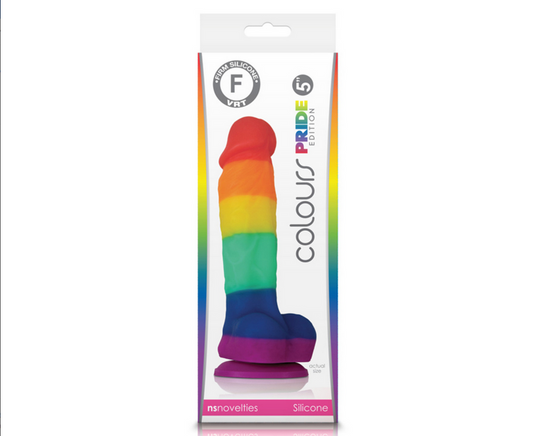 Colours - Pride Edition - 5in Dildo - Rainbow