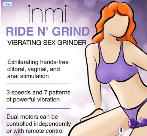 Ride N' Grind 10 X Vibrating Silicone Sex Grinder