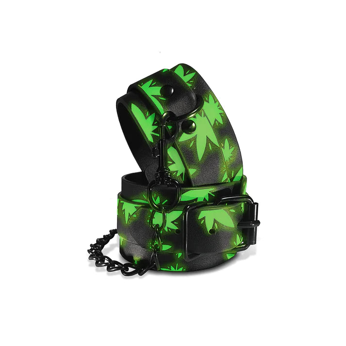 Stoner Vibes Chronic Collection Glow in the Dark Wrist Cuffs