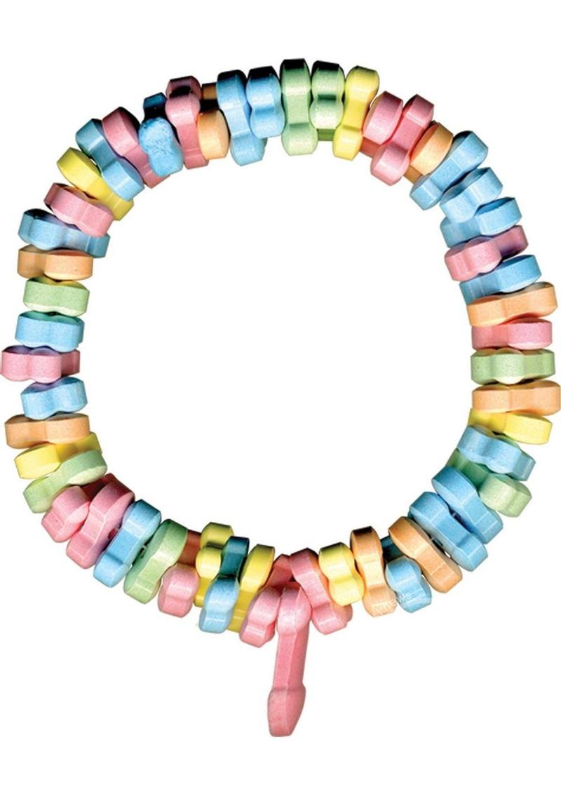 Dicky Charms Multi Flavored Penis Shaped Candy In A Super Stretch Bracelet