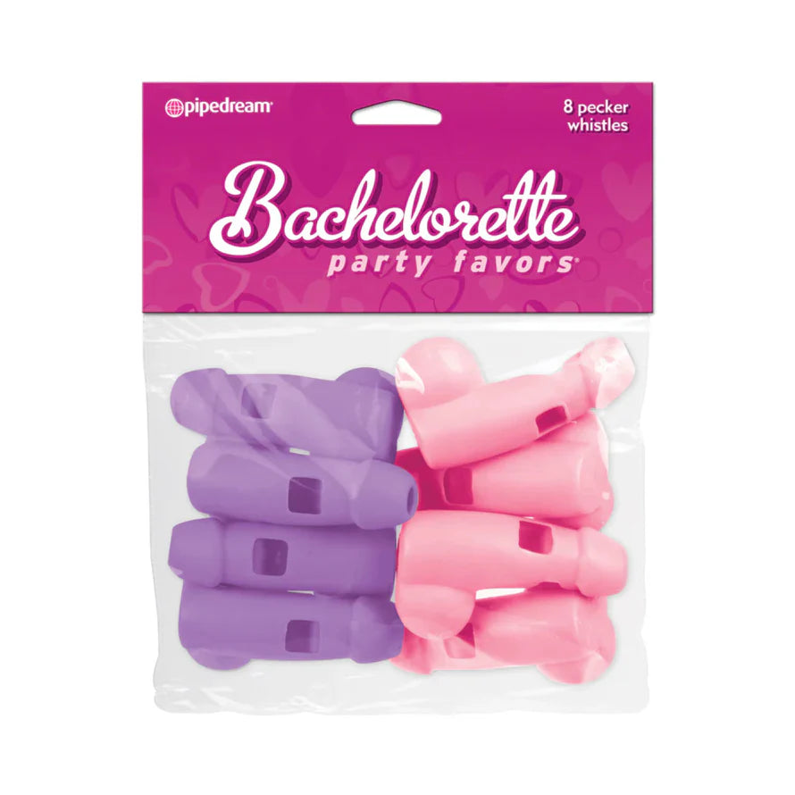 Bachelorette Party Favors Pecker Whistles 8-Piece Set