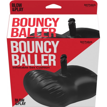 Bouncy Baller Inflatable Cushion With Dildo
