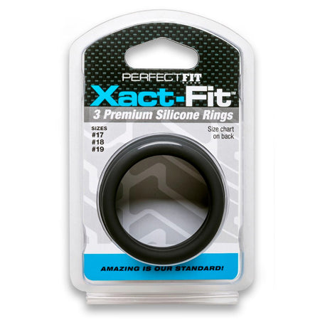 Curve Toys Perfect Fit Xact-Fit 3-Piece Premium Silicone Rings (#17, #18, #19)