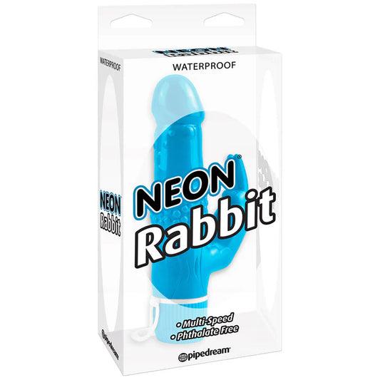 Pipedream Neon Rabbit Waterproof Vibrator
