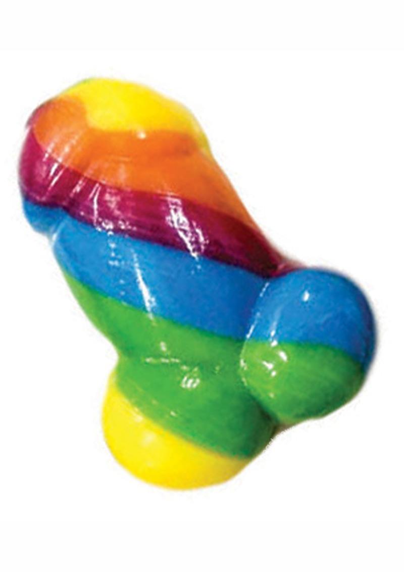 Rainbow Pecker Bites Hard Candy Fruit Flavor 16 Wrapped Pieces