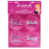 Bachelorette Party Favors 4-Pack Flashing Light Party Stickers