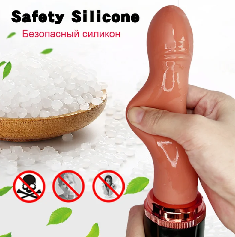 Hand Free 2-in-1 Telescopic Vibrating Dildo Machine