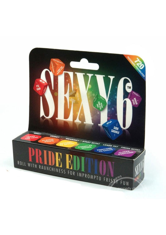 Juego de dados para parejas Sexy 6 Pride Edition