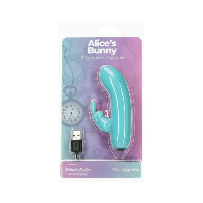 Alices Bunny Rechargeable Bullet With Removable Rabbit Sleeve