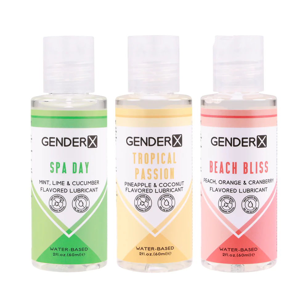 Gender X Flavored Lube Travel 3-Pack