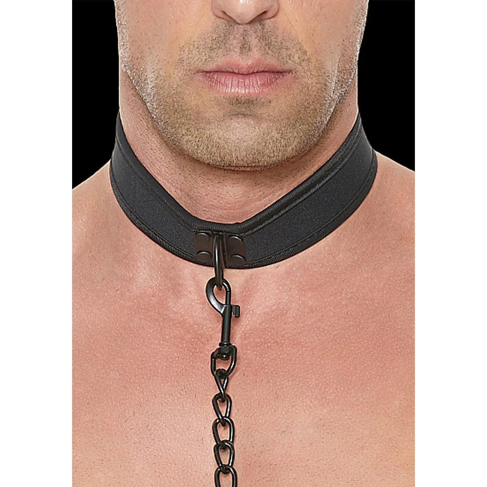 Ouch! Puppy Play Neoprene Collar With Leash