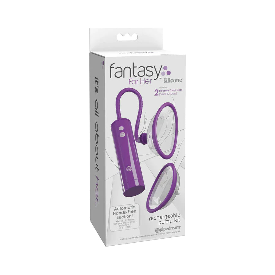 Fantasy For Her Rechargeable Pleasure Pump Kit with Remote Control