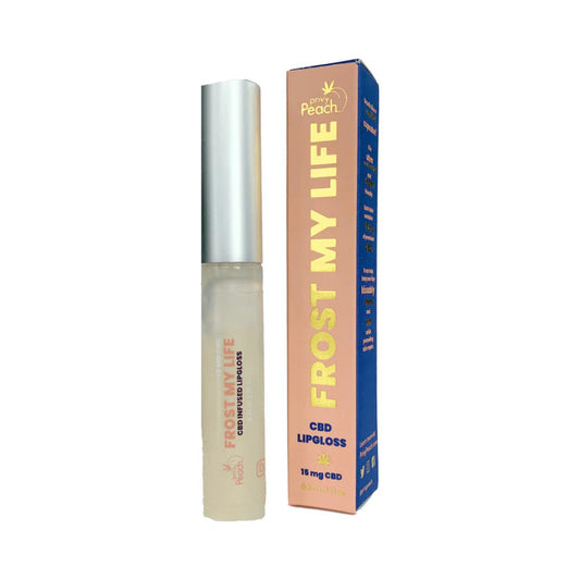 Privy Peach Frost My Life CBD Lip Gloss