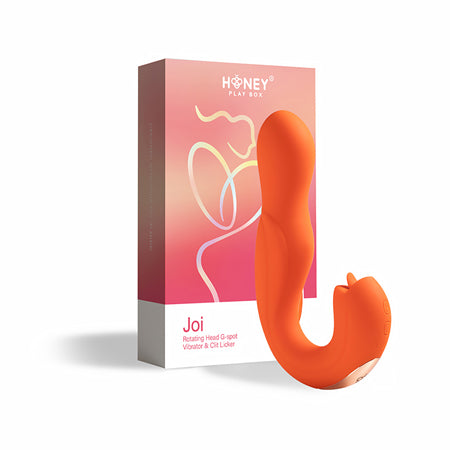 Honey Play Box Joi Vibrador de punto G con cabezal giratorio y lamidor de clítoris