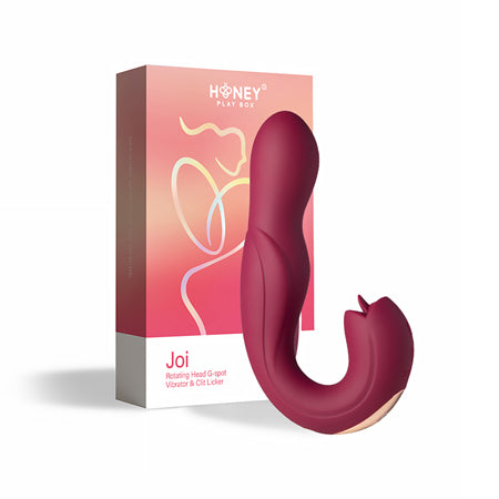 Honey Play Box Joi Vibrador de punto G con cabezal giratorio y lamidor de clítoris