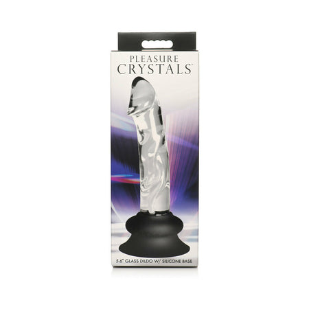 Pleasure Crystals  Glass Dildo with Silicone Base