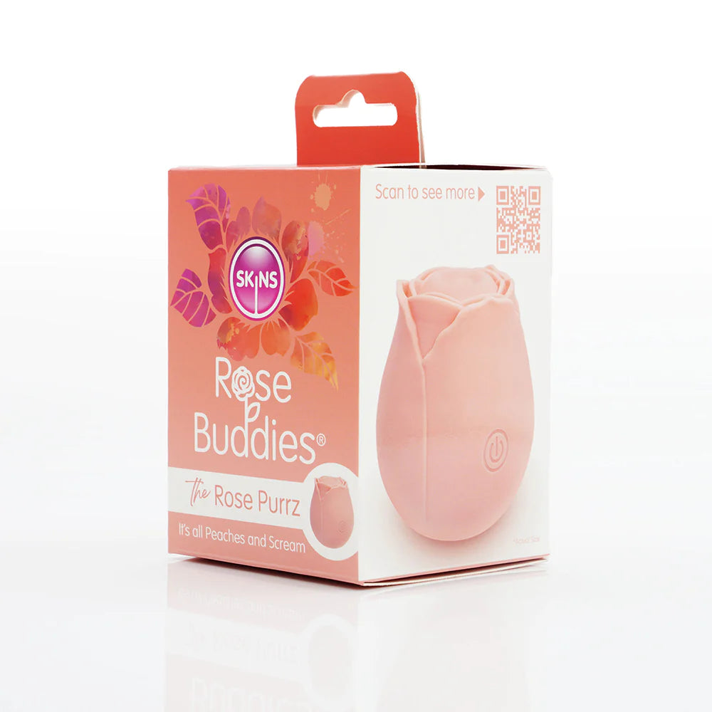 Skins Rose Buddies Rose Purrz Rechargeable Silicone Clitoral Vibrator