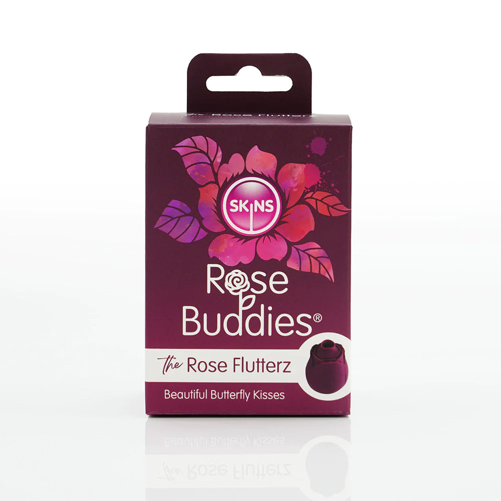 Skins Rose Buddies Rose Flutterz Rechargeable Silicone Clitoral Vibrator