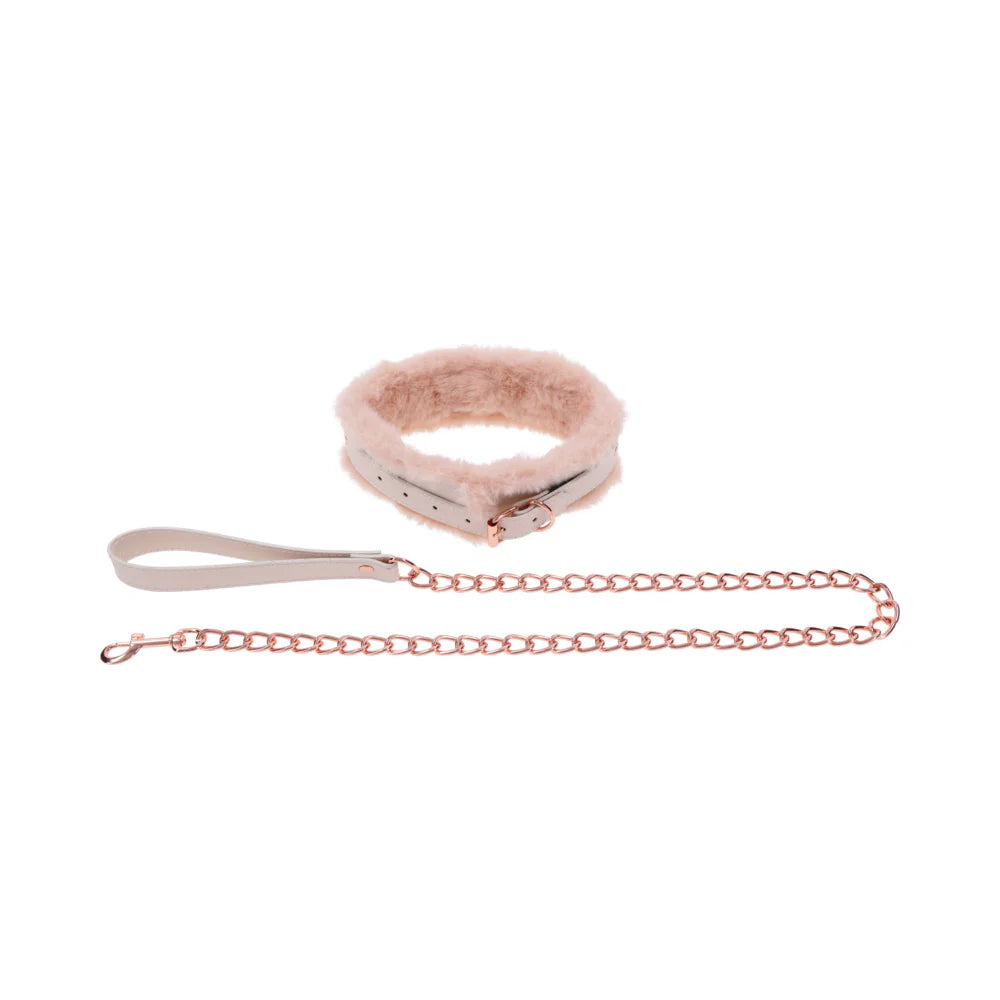 Peaches ‘N CreaMe Fur Collar & Leash