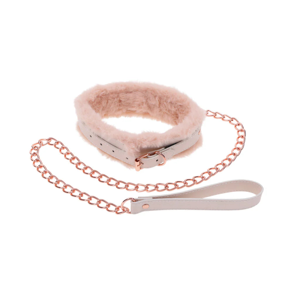 Peaches ‘N CreaMe Fur Collar & Leash