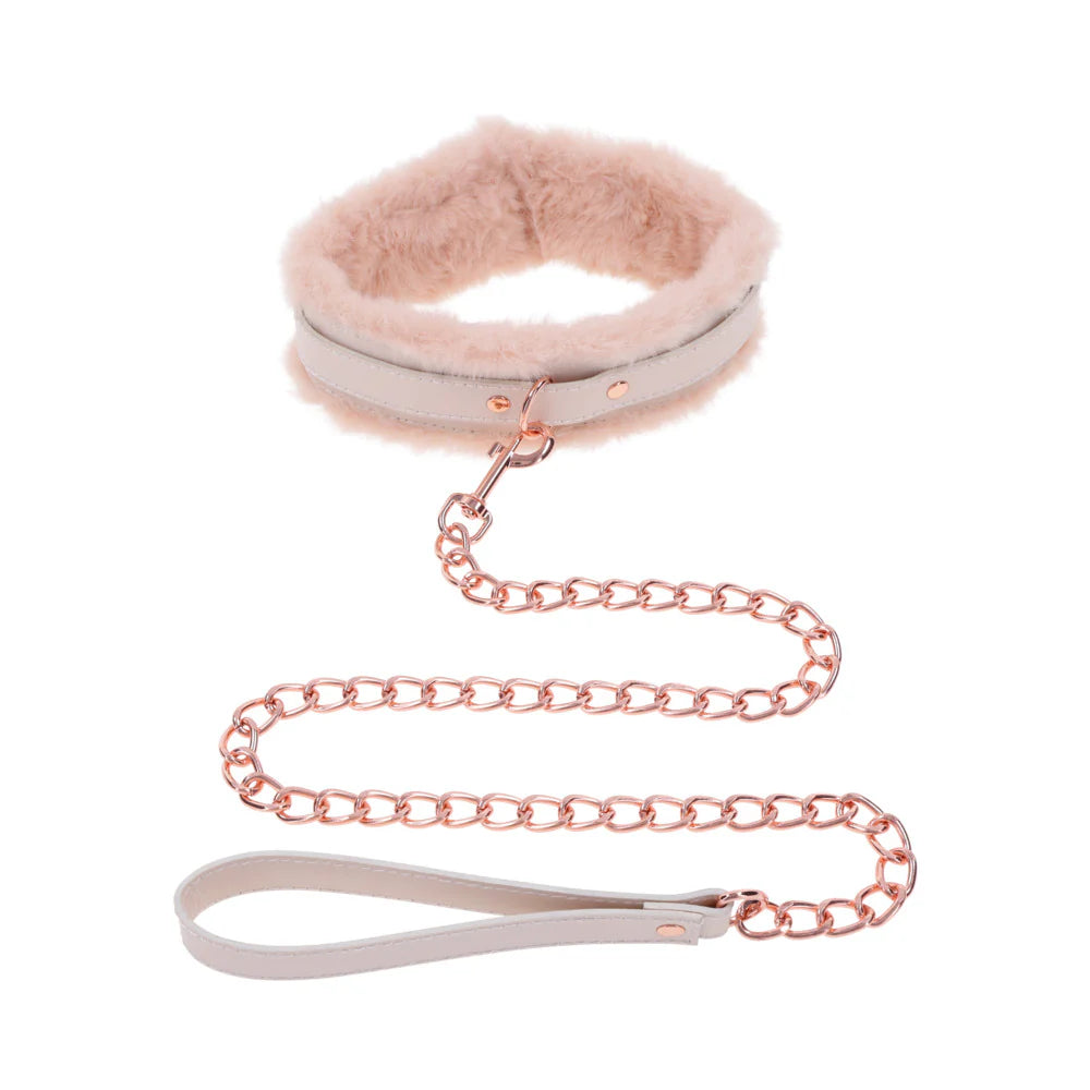 Peaches ‘N CreaMe Fur Collar & Leash