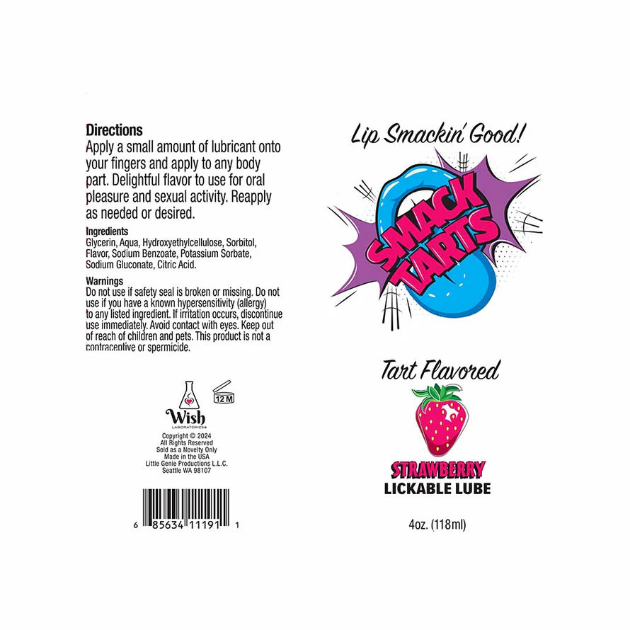 Smack Tarts Lickable Sour Lube