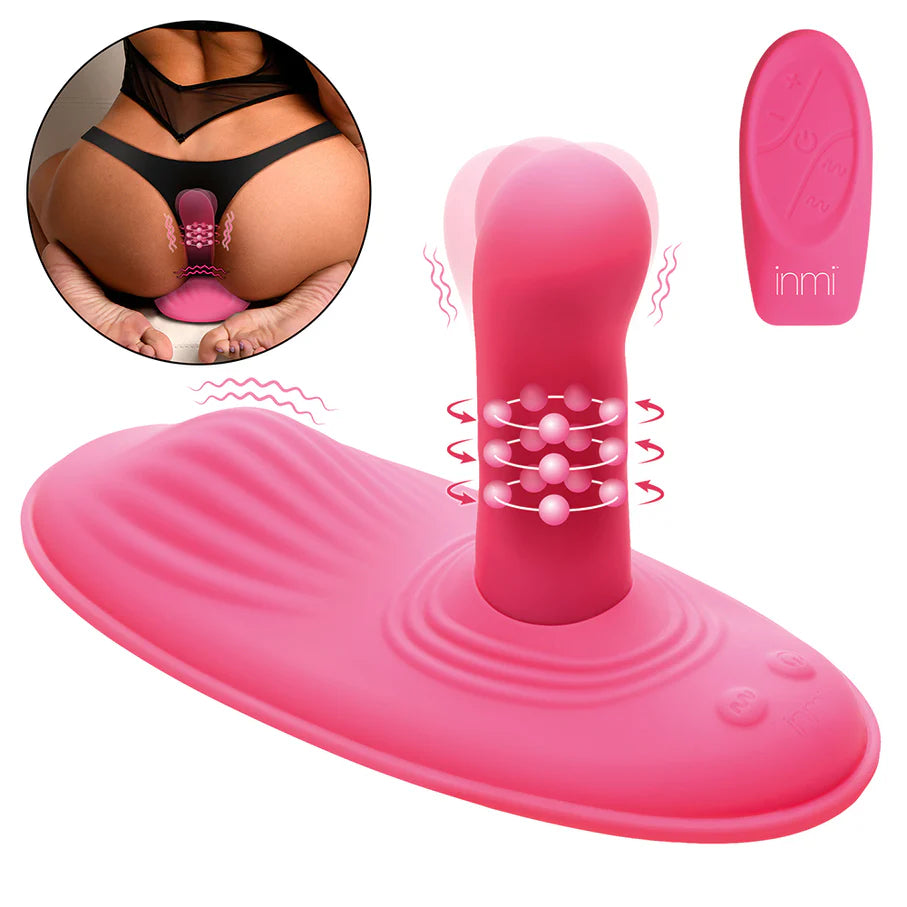 Inmi Thrust 'N' Grind Thrusting & Vibrating with Remote Silicone Grinder