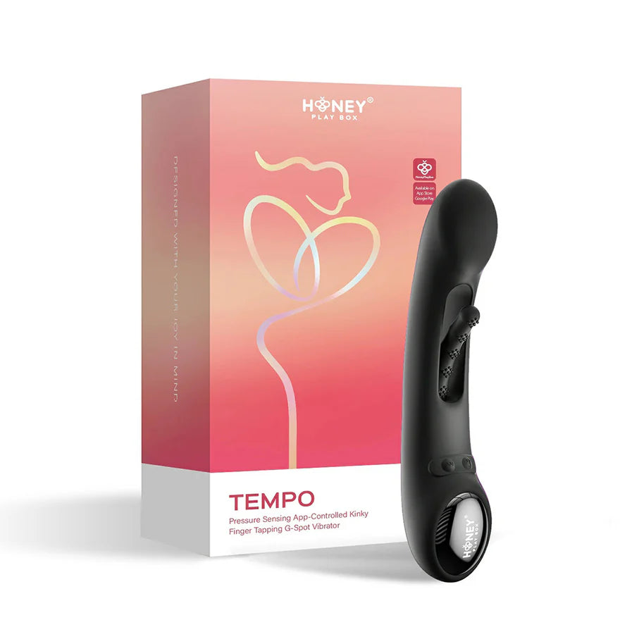 Honey Play Box Tempo Pressure Sensing App-Controlled Tapping G-Spot Vibrator