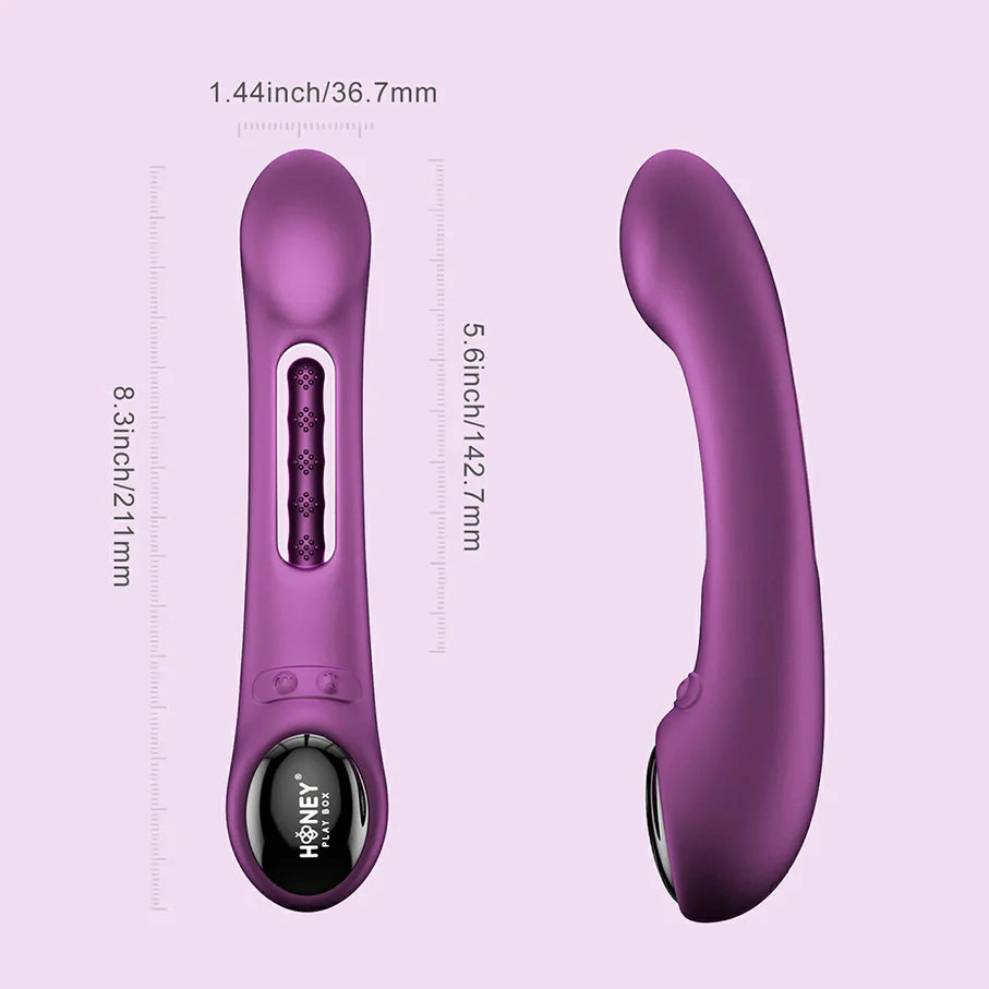 Honey Play Box Tempo Pressure Sensing App-Controlled Tapping G-Spot Vibrator