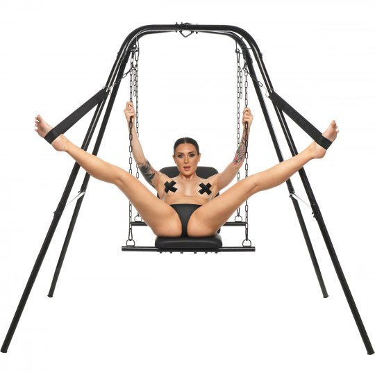 Throne Adjustable Sex Swing With Stand