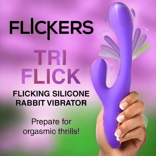 Tri Flick Silicone Flicking Rabbit Vibrator