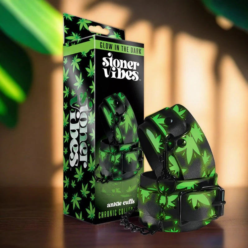 Stoner Vibes Chronic Collection Glow in the Dark Ankle Cuffs