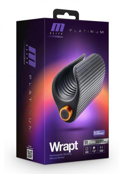 M Elite Platinum Wrapt Rechargeable Silicone Dual End Pussy Masturbator