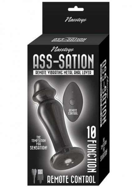 Ass-Sation Remote Control Rechargeable Vibrating Metal Anal Lover
