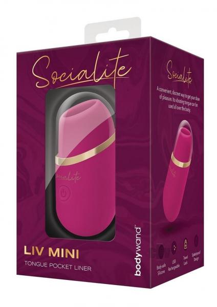 Bodywand Socialite Liv Mini Tongue Rechargeable Silicone Pocket Licker