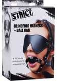 Strict Blindfold Harness Plus Ball Gag