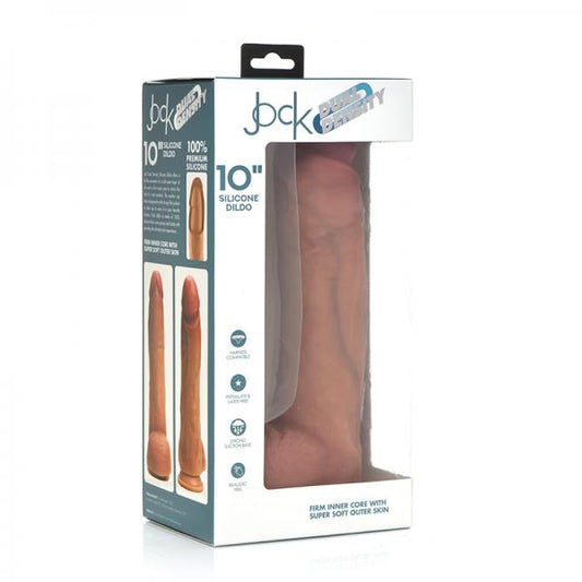 Jock Dual Density Silicone Dildo with Balls