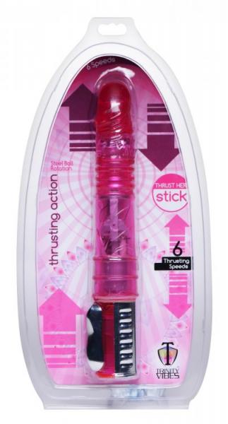 Thrust Her Sex Stick Vibrador Rosa