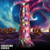 Creature Cocks Larva Consolador Ovipositor de Silicona con Huevos - Multicolor