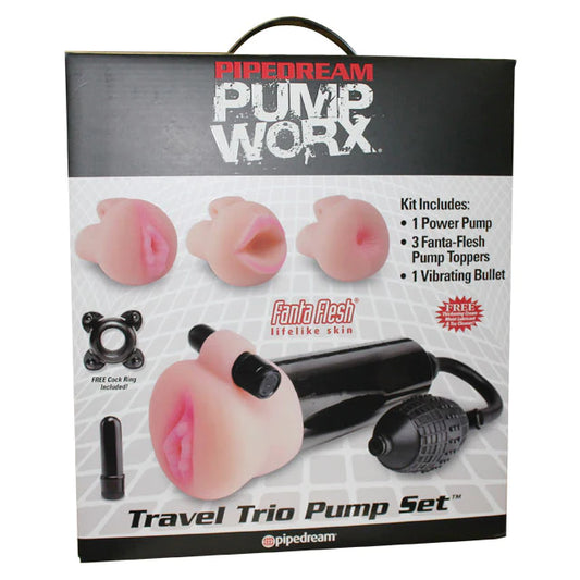 Pump Worx 5-Piece Travel Trio Pump