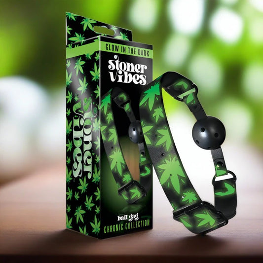 Stoner Vibes Chronic Collection Glow in the Dark Breathable Ball Gag
