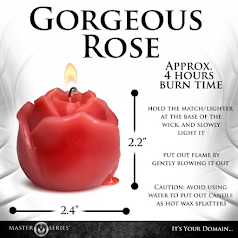 Vela de goteo Master Series Flaming Rose Rose