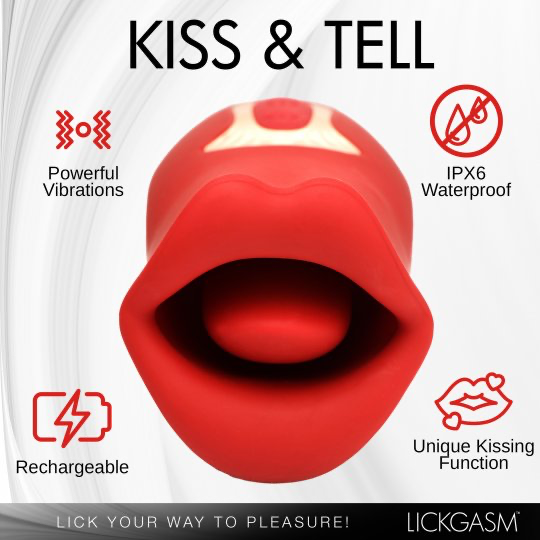 Lickgasm Kiss &amp; Tell Mini Estimulador De Clítoris Besos
