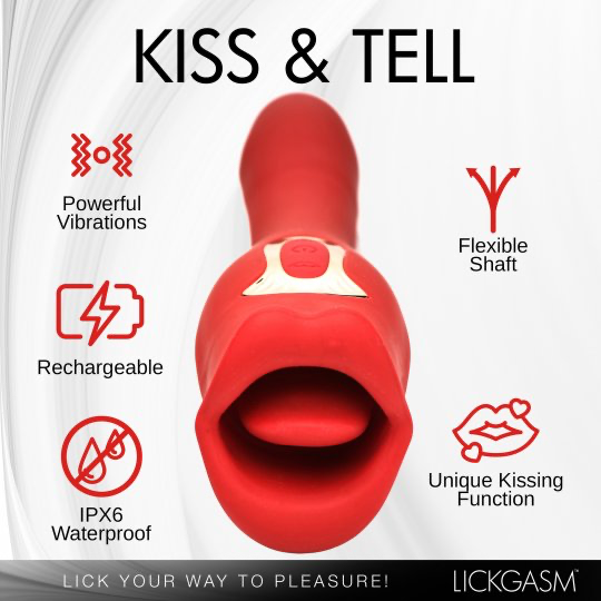 Lickgasm Kiss &amp; Tell Pro de doble extremo