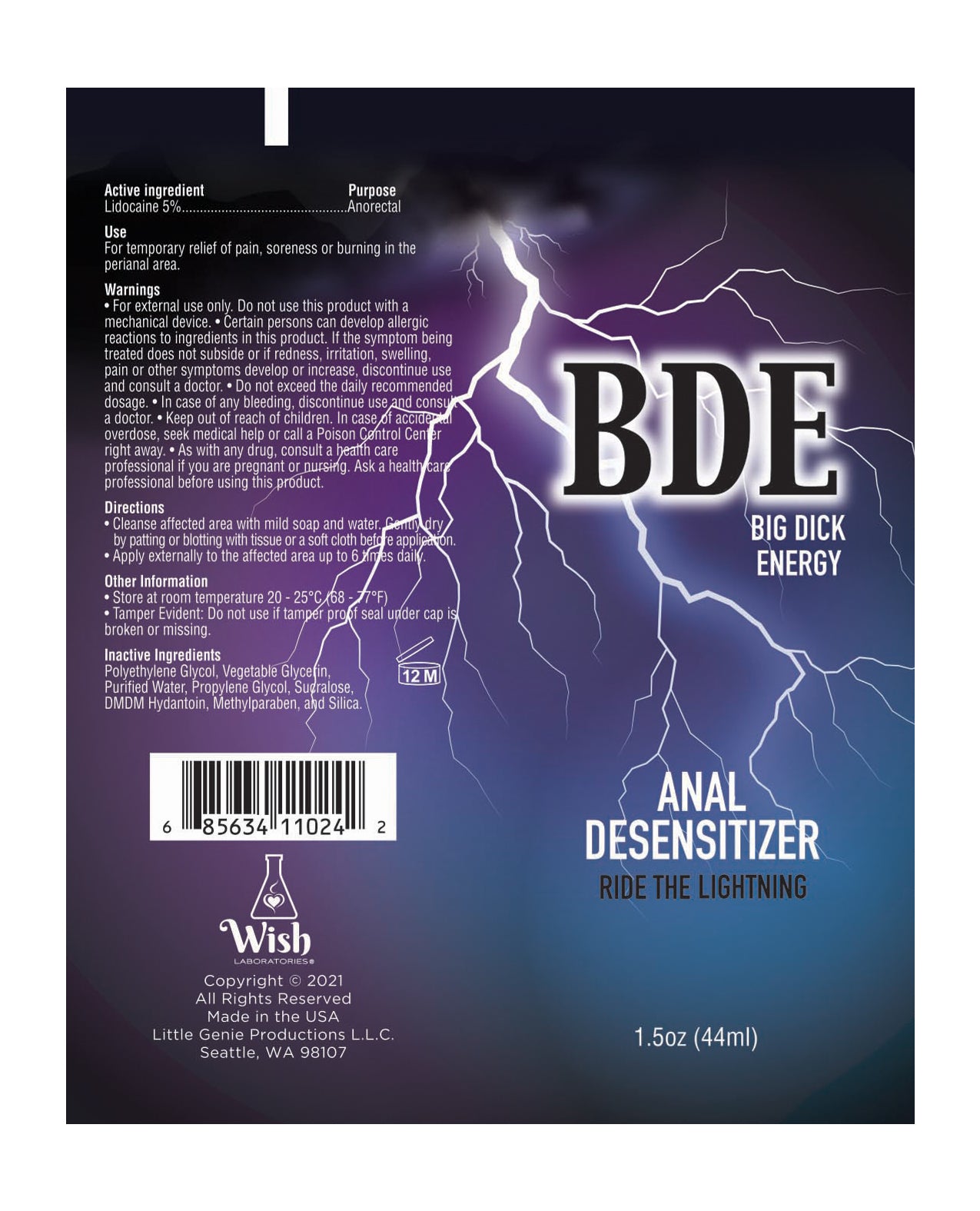 BDE Anal Desensitizer