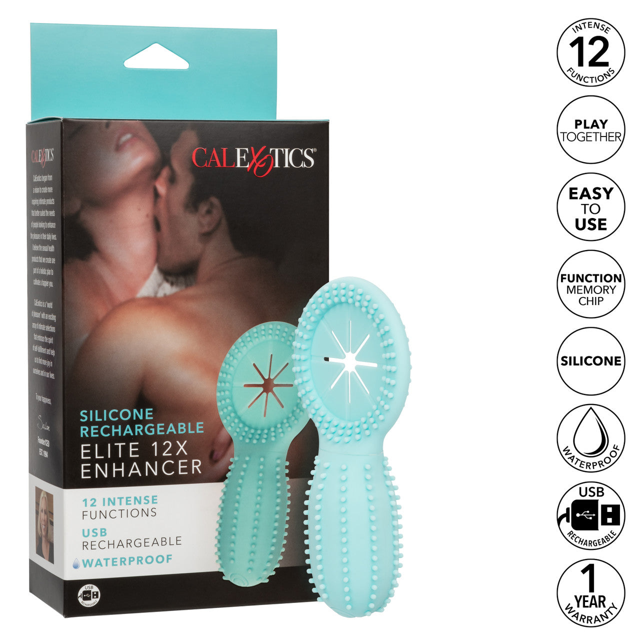 Silicone Rechargeable Elite 12X Enhancer