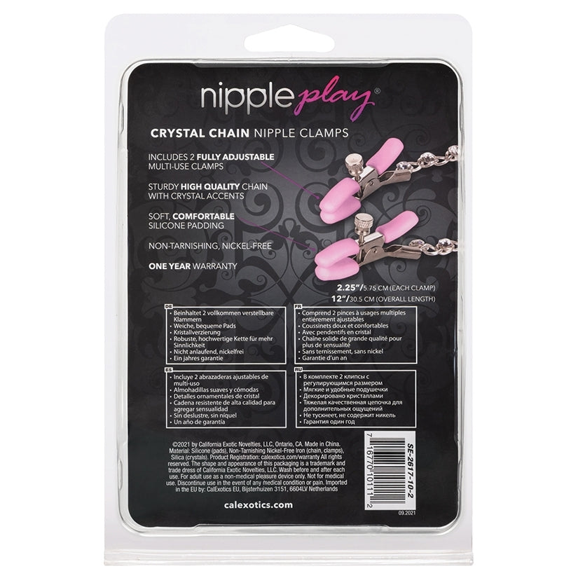 Nipple Play Crystal Chain Nipple Clamps