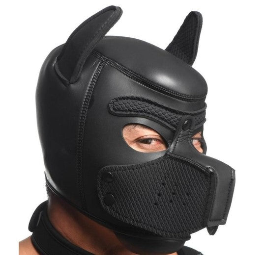 Master Series Full Pup Arsenal Set Neoprene Puppy Hood, Chest Harness, Collar with Leash and Arm Bands