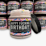 Exfoliante de azúcar feliz cumpleaños